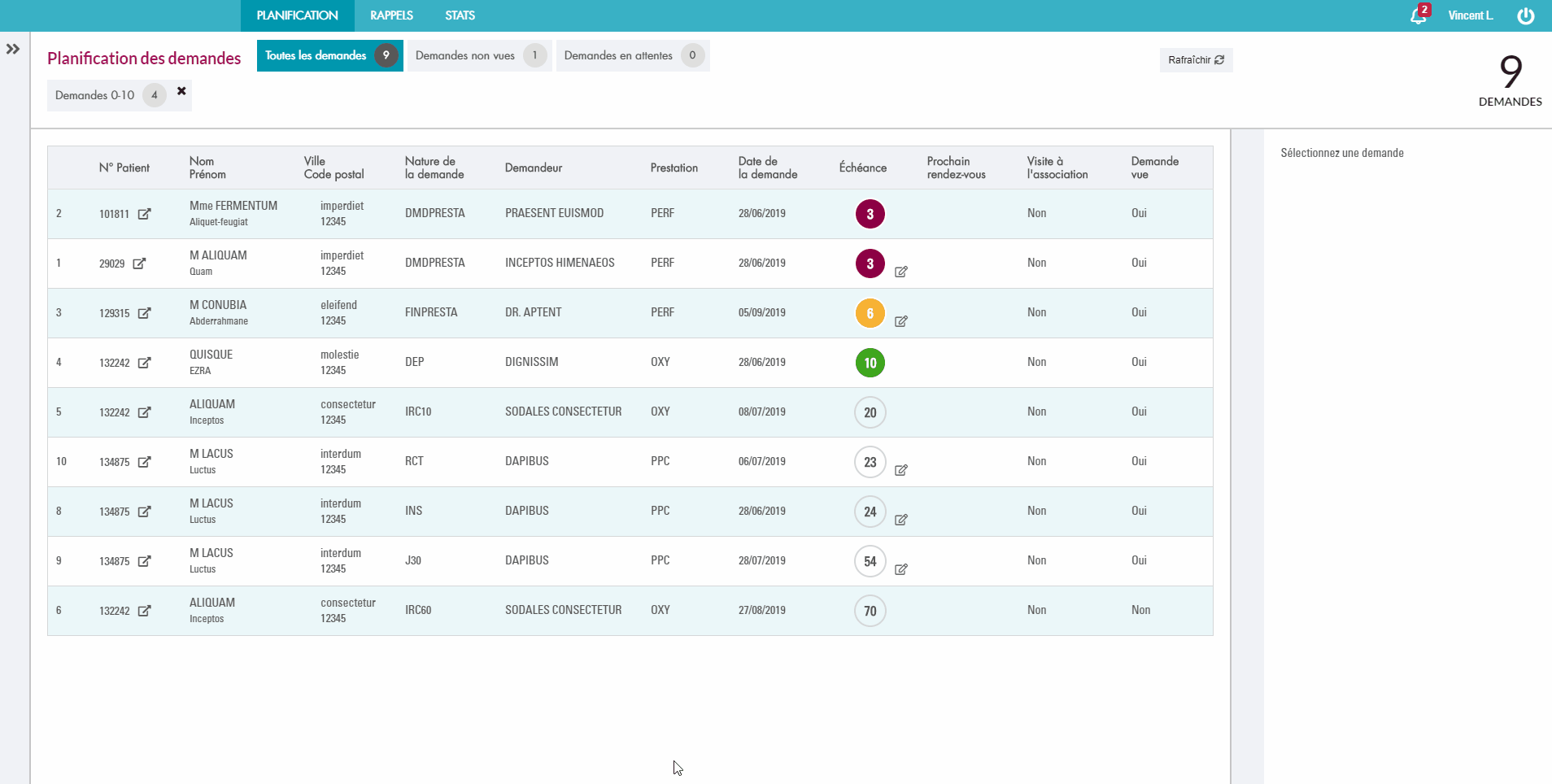 Annulation d'une demande AIDE