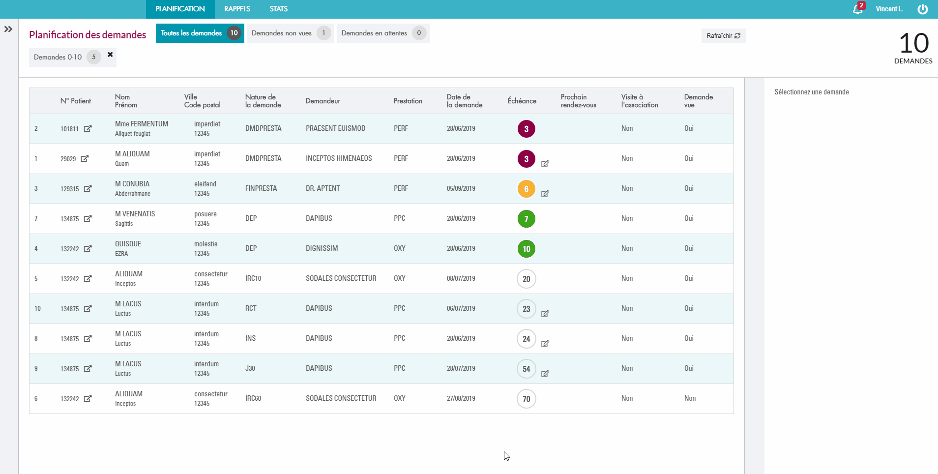 Ajout d'un commentaire à une demande AIDE